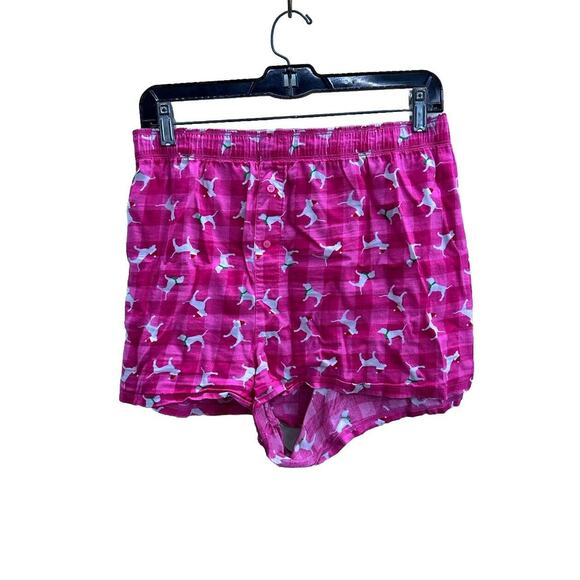 Pink | Holiday Dogs Hot Pink Sleepwear Shorts Size XXL - Picture 1 of 4